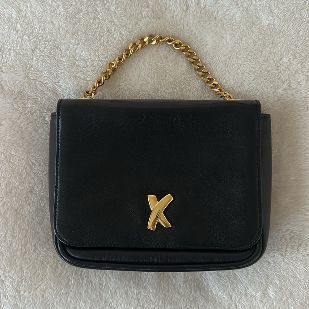 Paloma Picasso Leather handbag with goldtone chain